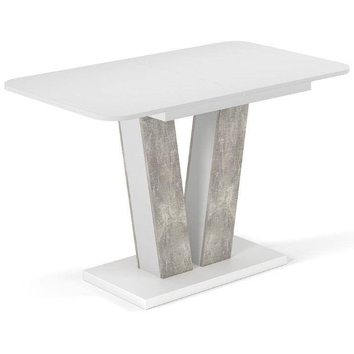 Masă pentru bucătărie MobiCasa Vendi 140/180x80 Atelier/Alb