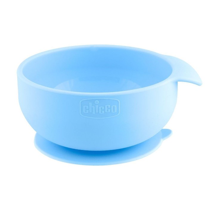 Bol din silicon Chicco Easy Bowl Blue