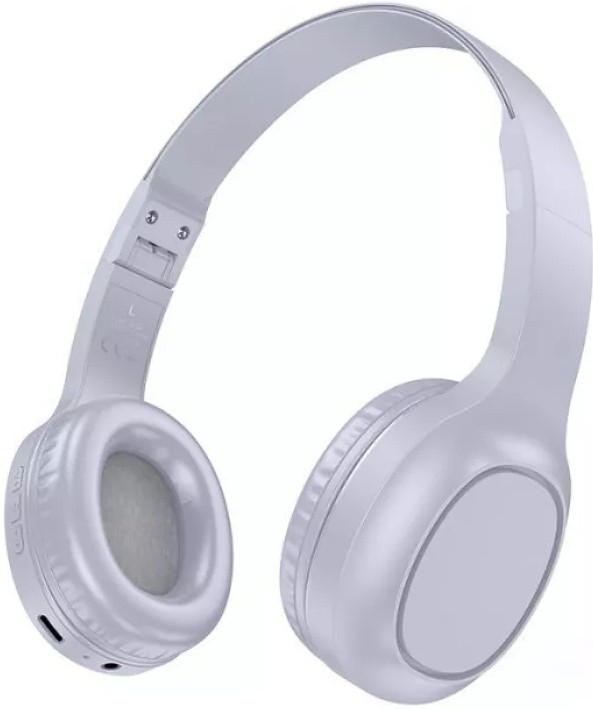 Наушники Hoco W46 Charm Light Blue Gray