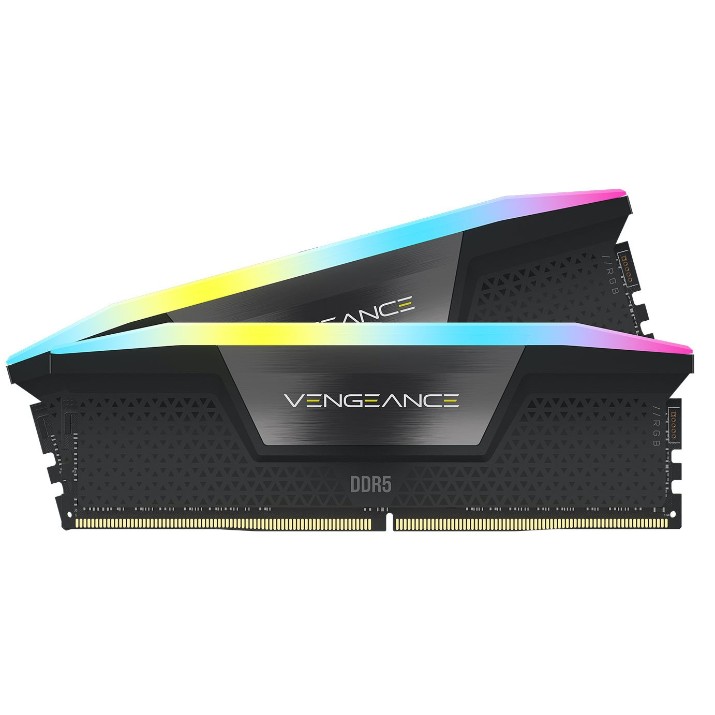 Оперативная память Corsair Vengeance RGB Black 32Gb DDR5-6400MHz Kit (CMH32GX5M2B6400C36)