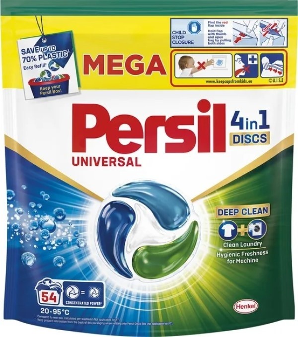 Капсулы для стирки Persil 4in1 Deep Clean Universal 54 discs