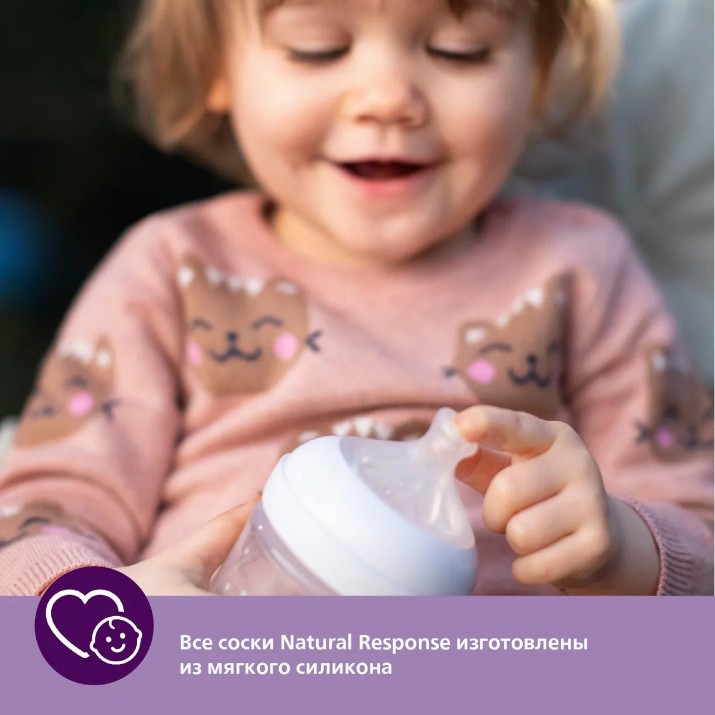 Соски для бутылочек Philips Avent Natural Response 2pcs (SCY961/02)