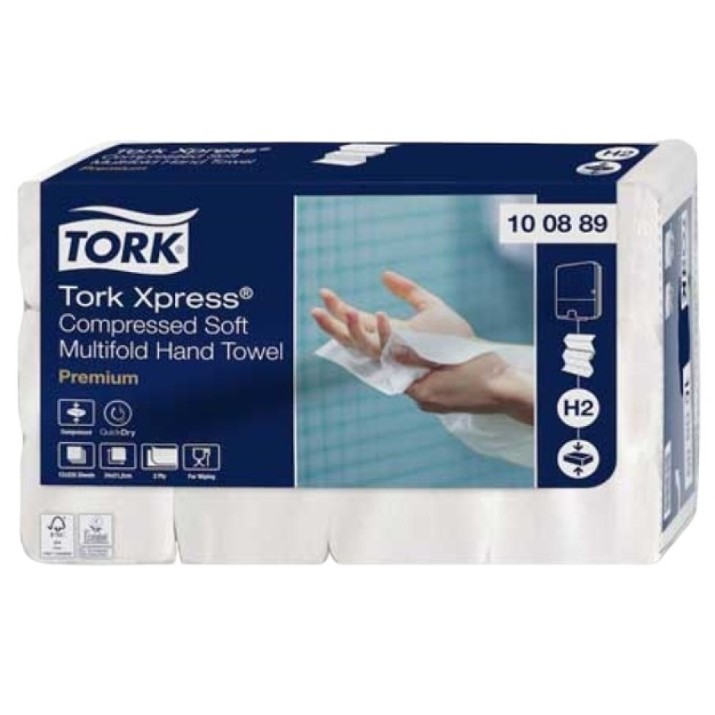 Бумага для диспенсеров Tork Multifold Premium H2 ZZ (100889)