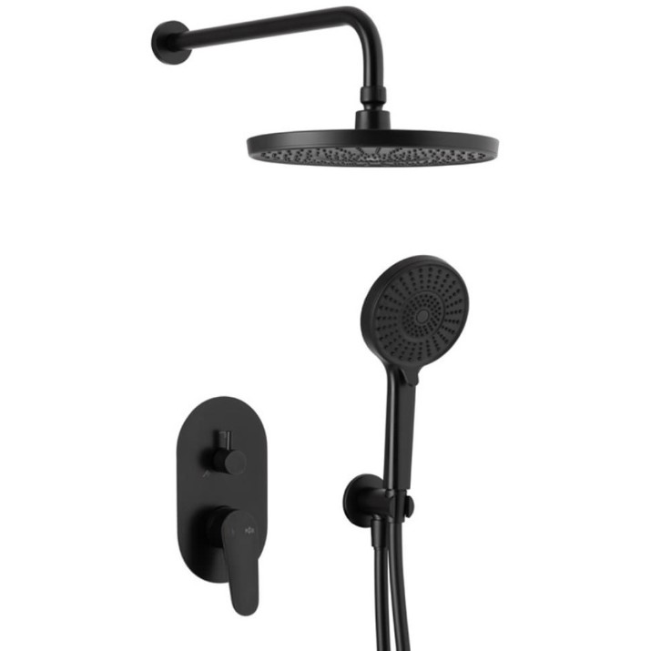 Set pentru duș KFA Armatura Otava Black (117397)