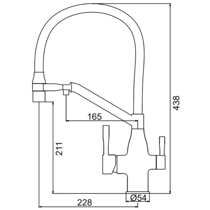 Baterie bucătărie Frap F4397-5