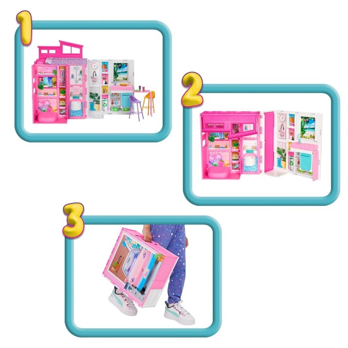 Căsuță pentru păpuși Barbie Getaway House (HRJ76)