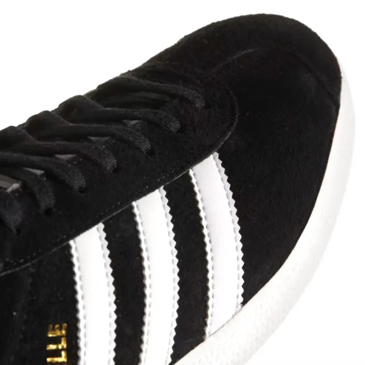 Кеды мужские Adidas Gazelle Core Black/White/Gold Metallic, s.46