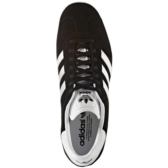 Кеды мужские Adidas Gazelle Core Black/White/Gold Metallic, s.48.5
