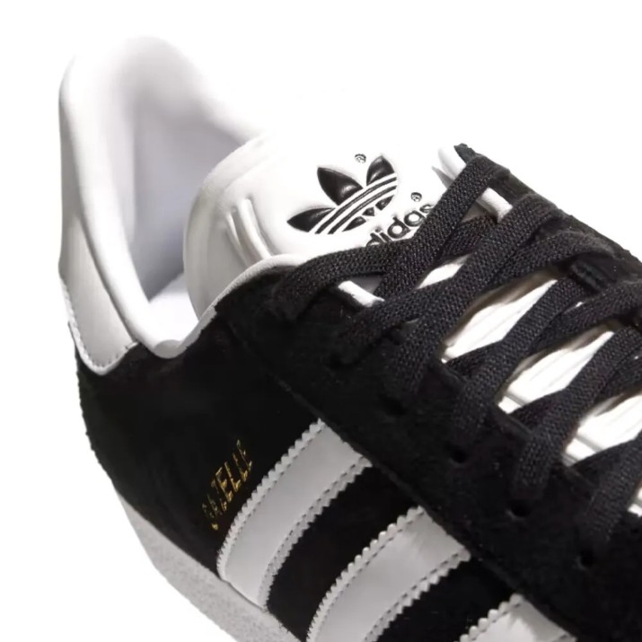Кеды мужские Adidas Gazelle Core Black/White/Gold Metallic, s.48.5