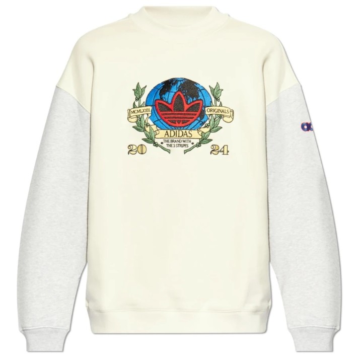 Hanorac pentru bărbați Adidas Olpc Crew Cloud White, s.M