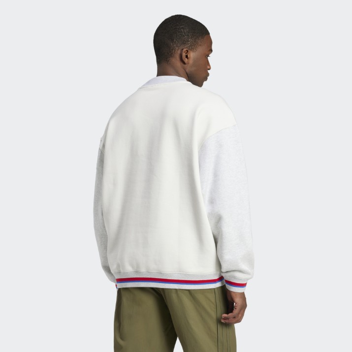 Hanorac pentru bărbați Adidas Olpc Crew Cloud White, s.XXL
