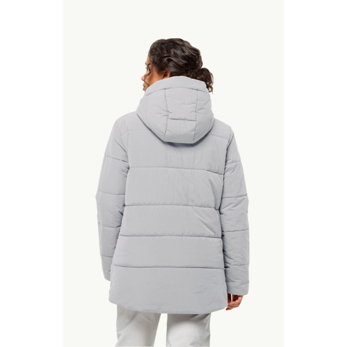 Женская куртка Jack Wolfskin Karolinger Long Jkt W Gray, s.XL