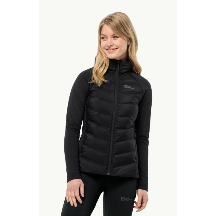 Geacă pentru dame Jack Wolfskin Tasman Down Hybrid W Black, s.XL