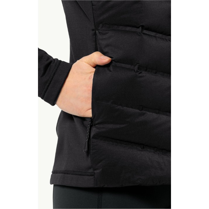 Geacă pentru dame Jack Wolfskin Tasman Down Hybrid W Black, s.XL