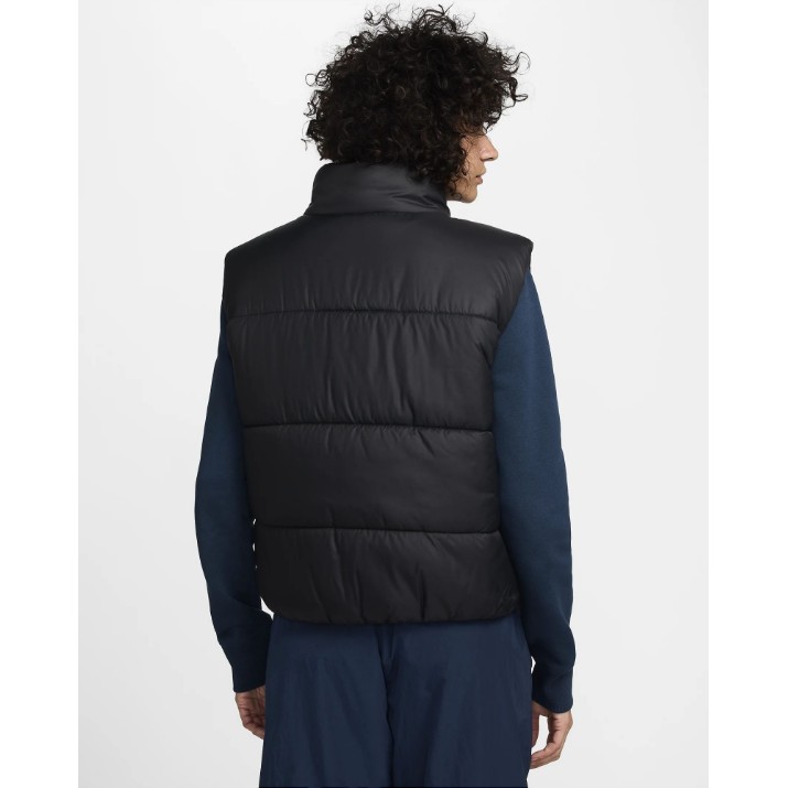 Женская жилетка Nike Classic Puffer Therma-fit Loose Vest Black/White, s.XL