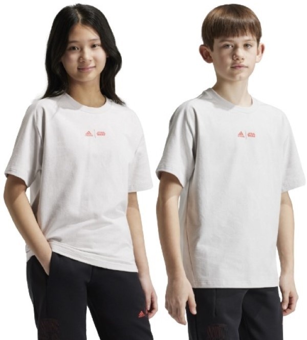 Tricou pentru copii Adidas J Sw Zne T Grey One/White/Bright Red, s.152