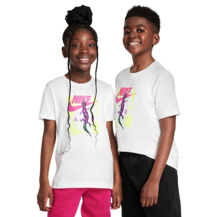 Tricou pentru copii Nike K Nsw Tee Create 1.2 Gecko White, s.L