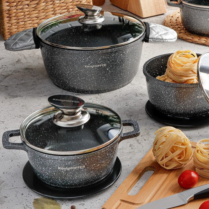Набор посуды Konighoffer Pollo Grey 12pcs