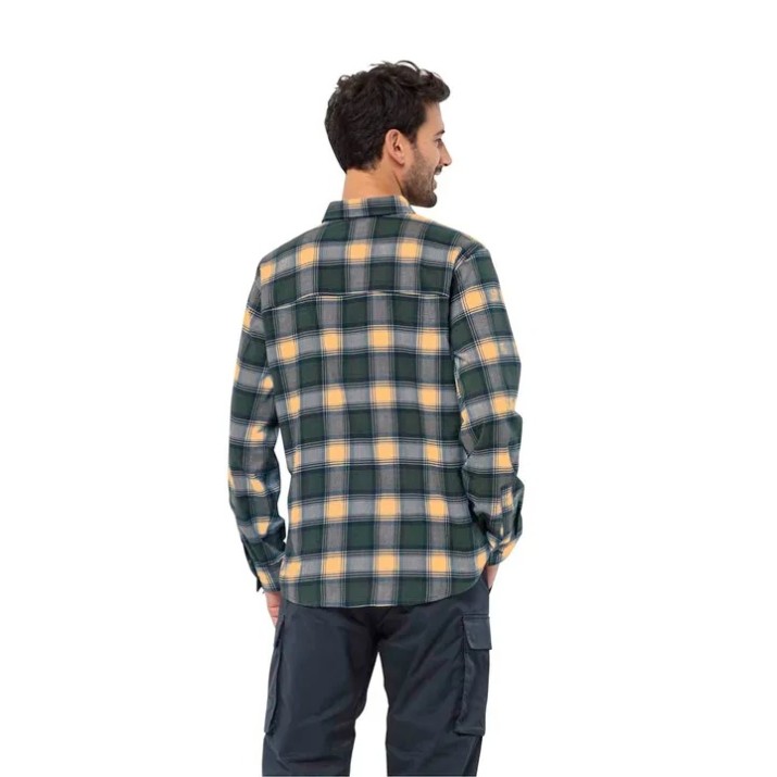 Cămașă bărbătească Jack Wolfskin Wanderweg Shirt M Teal, s.L