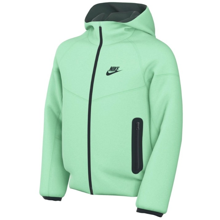 Детская толстовка Nike B Nsw Tech Flc Fz Neutral Olive/Black, s.XL