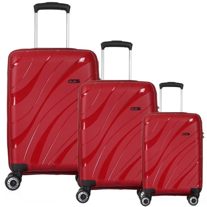 Комплект чемоданов CCS 5223 Set Burgundy