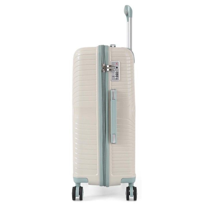 Valiză CCS 5239 M White/Blue