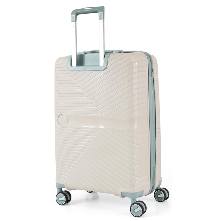 Valiză CCS 5239 M White/Blue