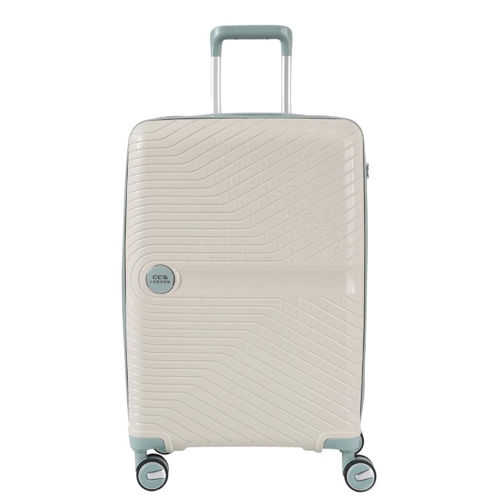 Valiză CCS 5239 M White/Blue