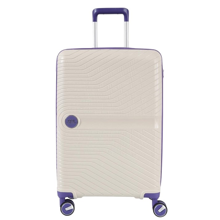 Valiză CCS 5239 M White/Purple
