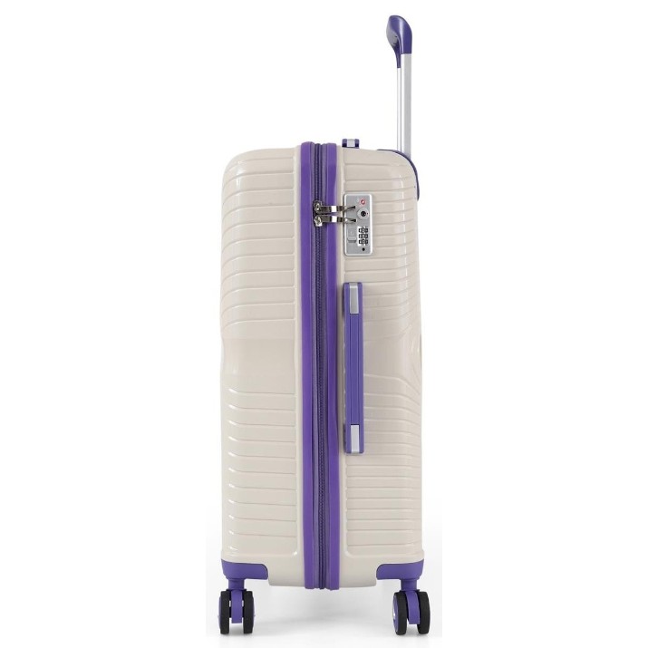 Valiză CCS 5239 M White/Purple