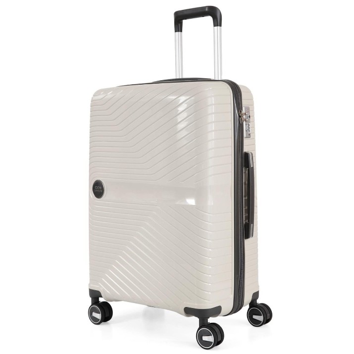 Чемодан CCS 5239 L White/Antrasite