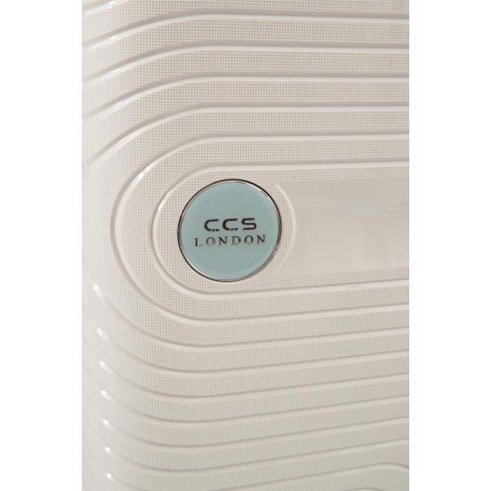 Чемодан CCS 5239 L White/Blue