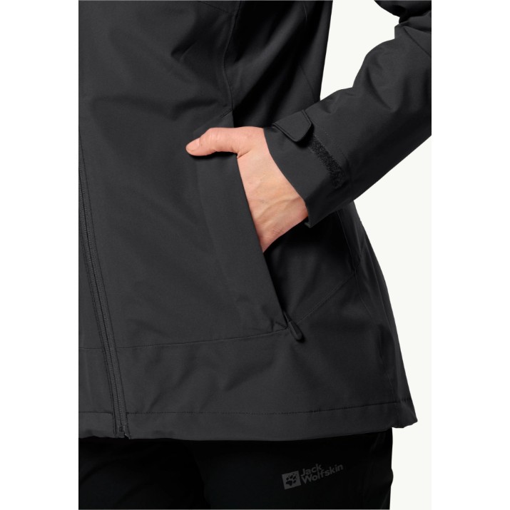Geacă pentru dame Jack Wolfskin Moonrise 3In1 Jkt W Black, s.L