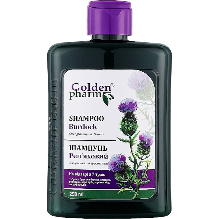 Шампунь для волос Golden Pharm Burdock Shampoo 250ml