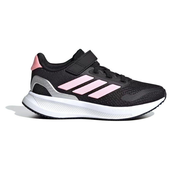 Кроссовки детские Adidas Runfalcon 5 El C Core Black/Pink Spark/Silver Metallic, s.28.5