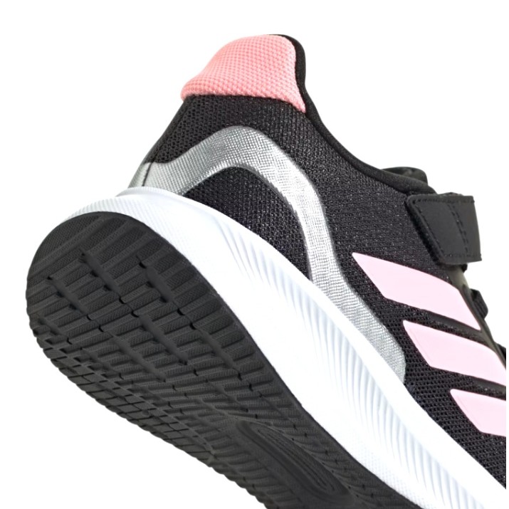 Кроссовки детские Adidas Runfalcon 5 El C Core Black/Pink Spark/Silver Metallic, s.31