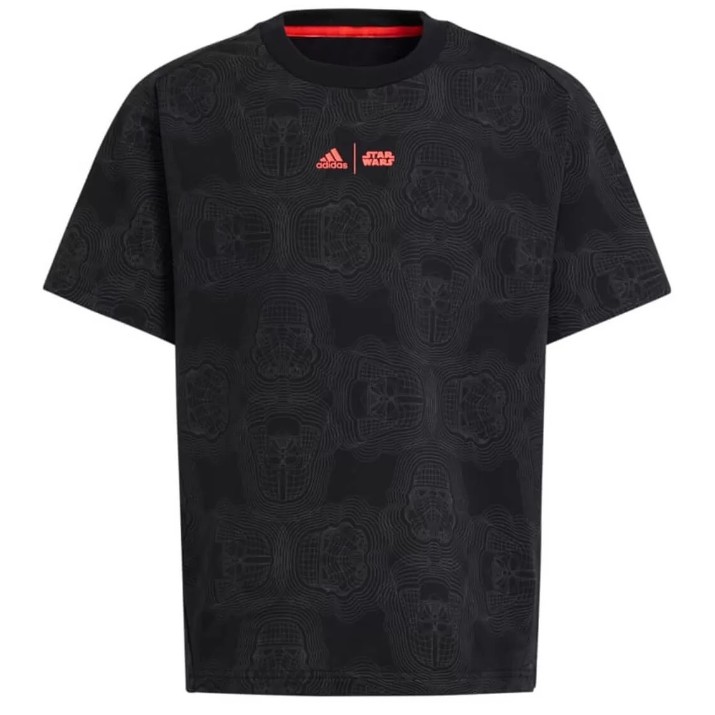 Детская футболка Adidas J Sw Zne T Black/Grey Five/Bright Red, s.152