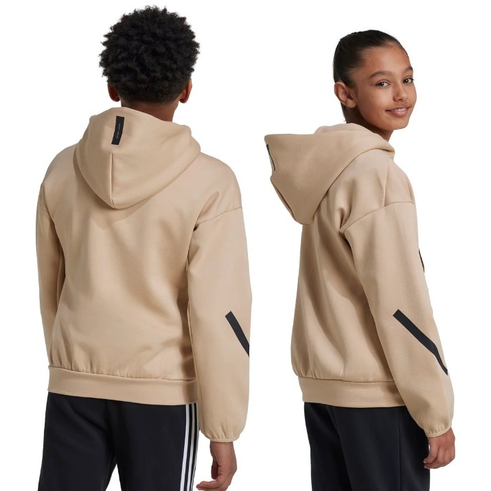 Hanorac pentru copii Adidas J Z.N.E. Fz Magic Beige/Black, s.164