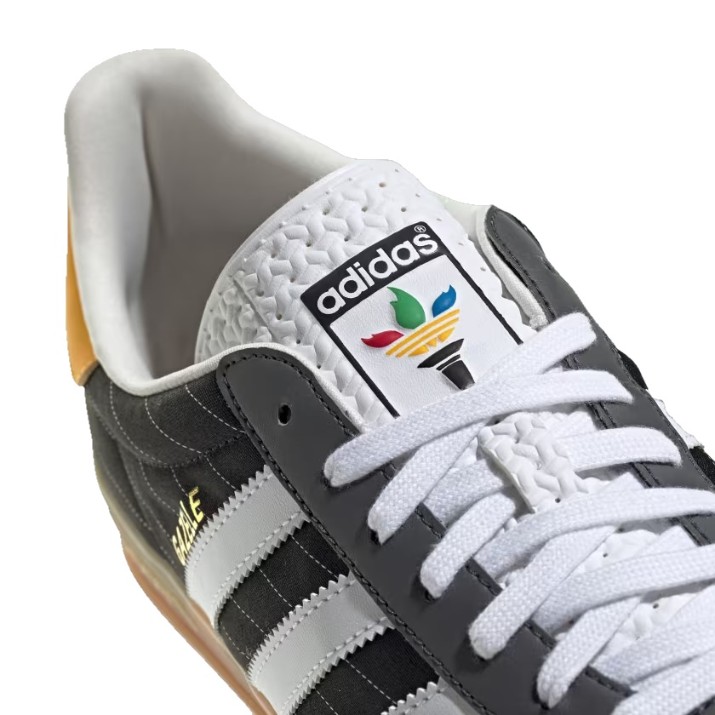 Ghete pentru bărbați Adidas Gazelle Indoor Core Black/Cloud White/Gum, s.44