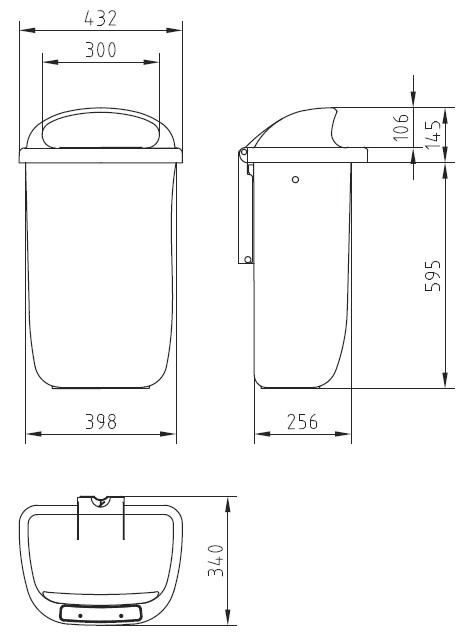 Coș de gunoi Sulo 50L Orange (1052434)