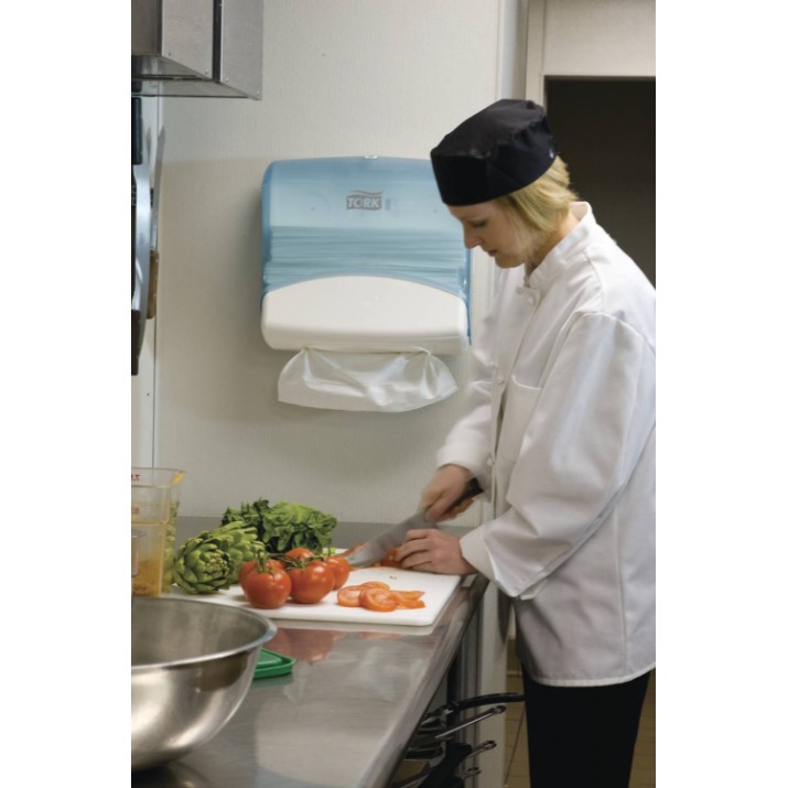 Dispenser hârtie Tork W4 White/Green (654000-00)
