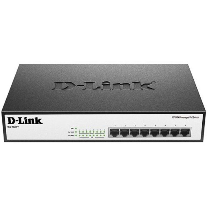 Коммутатор D-link DES-1008P+/A1A