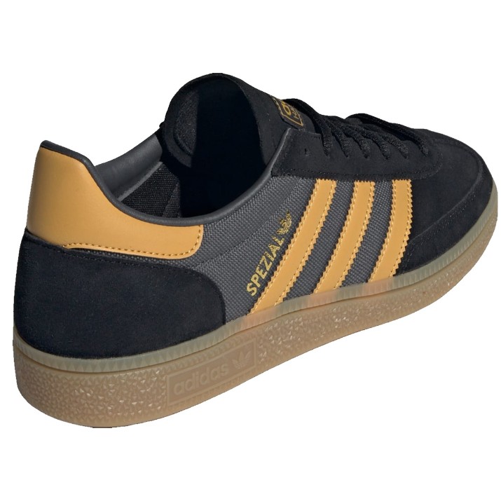 Ghete pentru bărbați Adidas Handball Spezial Core Black/Preloved Yellow/Grey Six, s.42