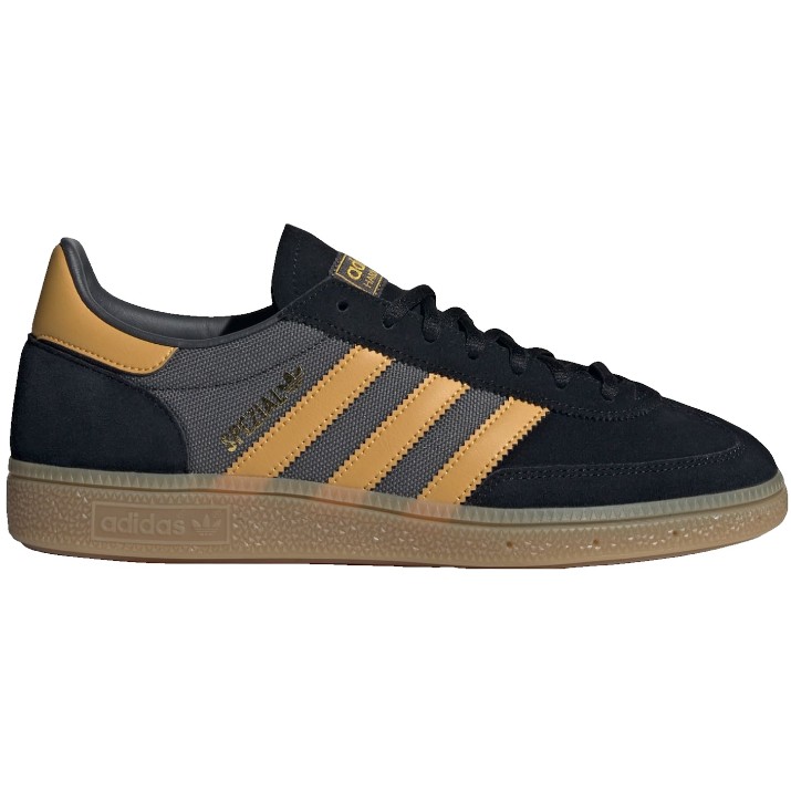 Кеды мужские Adidas Handball Spezial Core Black/Preloved Yellow/Grey Six, s.42.5