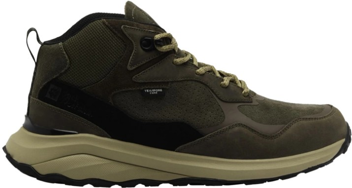 Bocanci pentru bărbați Jack Wolfskin Camp Fever Texapore Mid M Cold Coffee, s.40.5