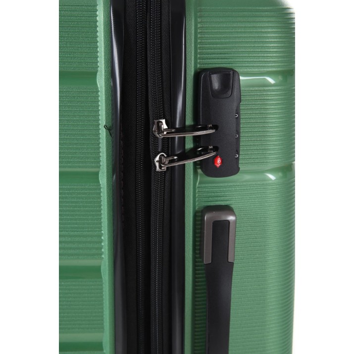 Valiză CCS 5241 M Metalic Green