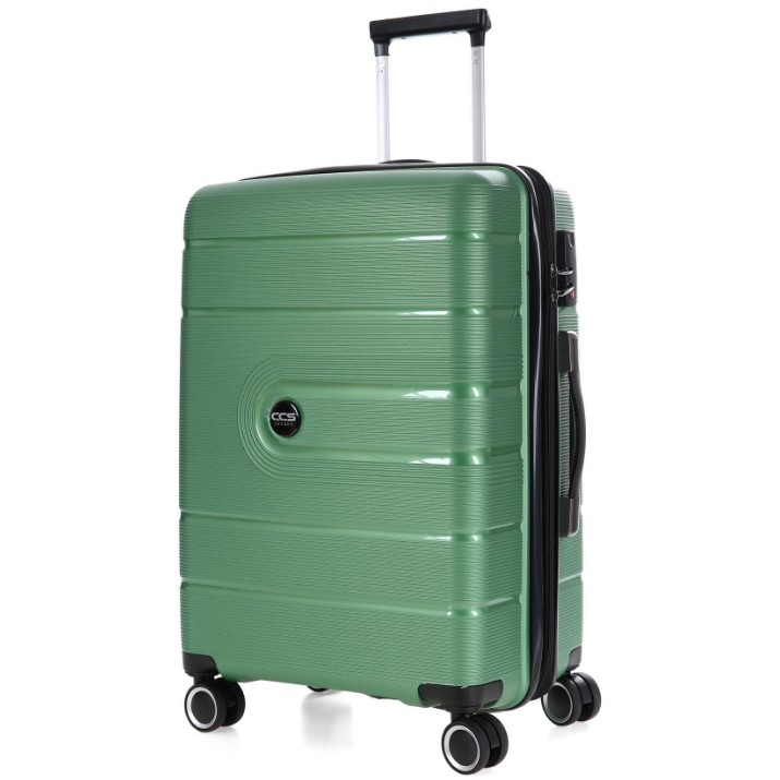 Valiză CCS 5241 L Metalic Green
