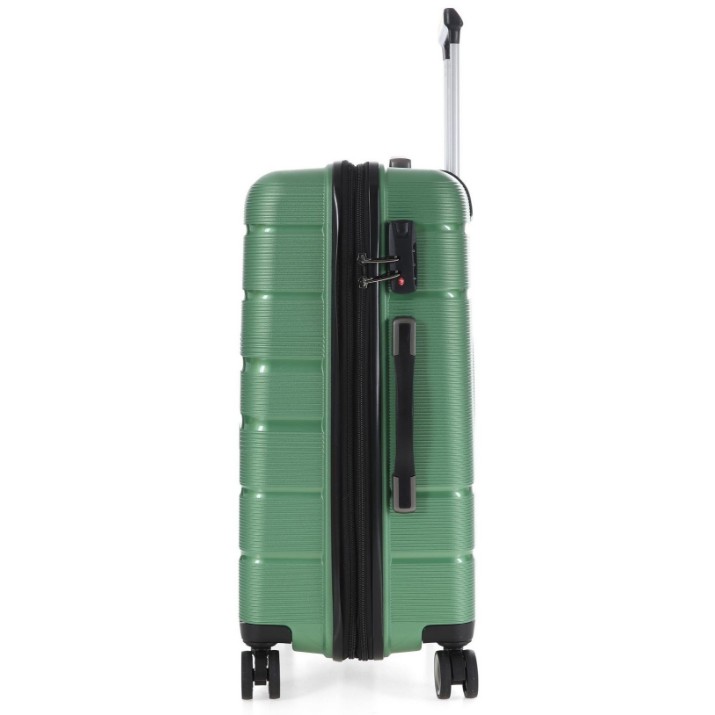 Valiză CCS 5241 L Metalic Green