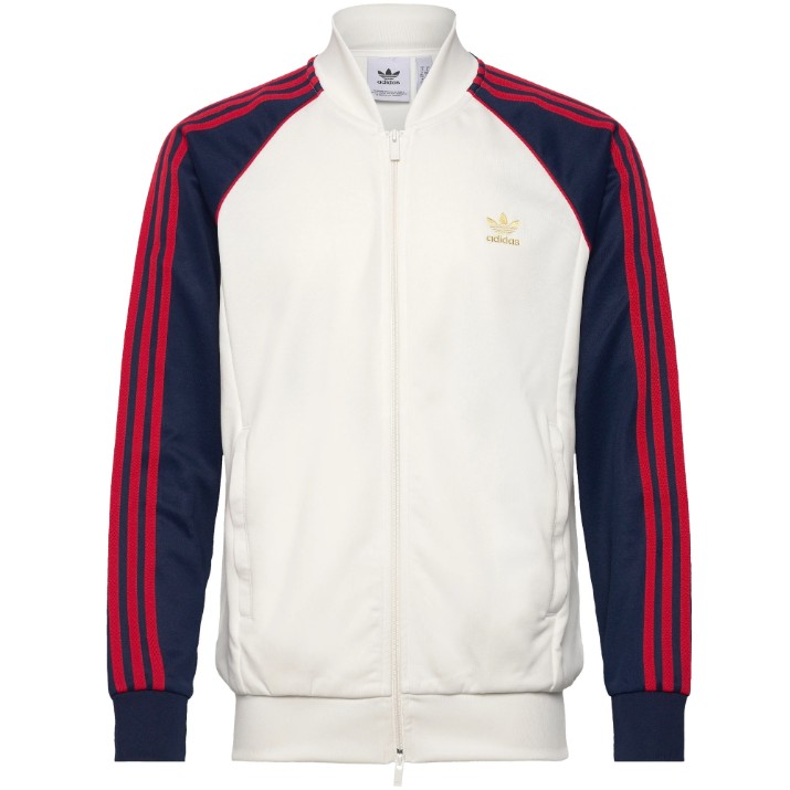 Jachetă pentru bărbați Adidas Superstar Track Jacket Cloud White/Night Indigo, s.L
