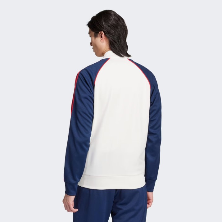 Jachetă pentru bărbați Adidas Superstar Track Jacket Cloud White/Night Indigo, s.XL